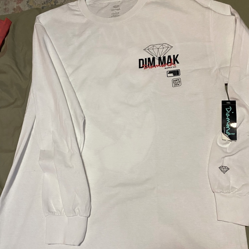 Diamond x Dim Mak white long sleeve shirt